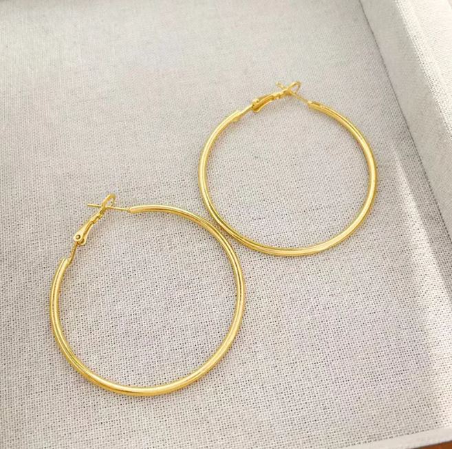 Boucles d'oreille créoles 40mm