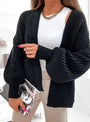 Gilet grosse maille noir