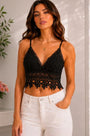 Crop top en dentelle