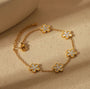 bracelet fleur nacrée