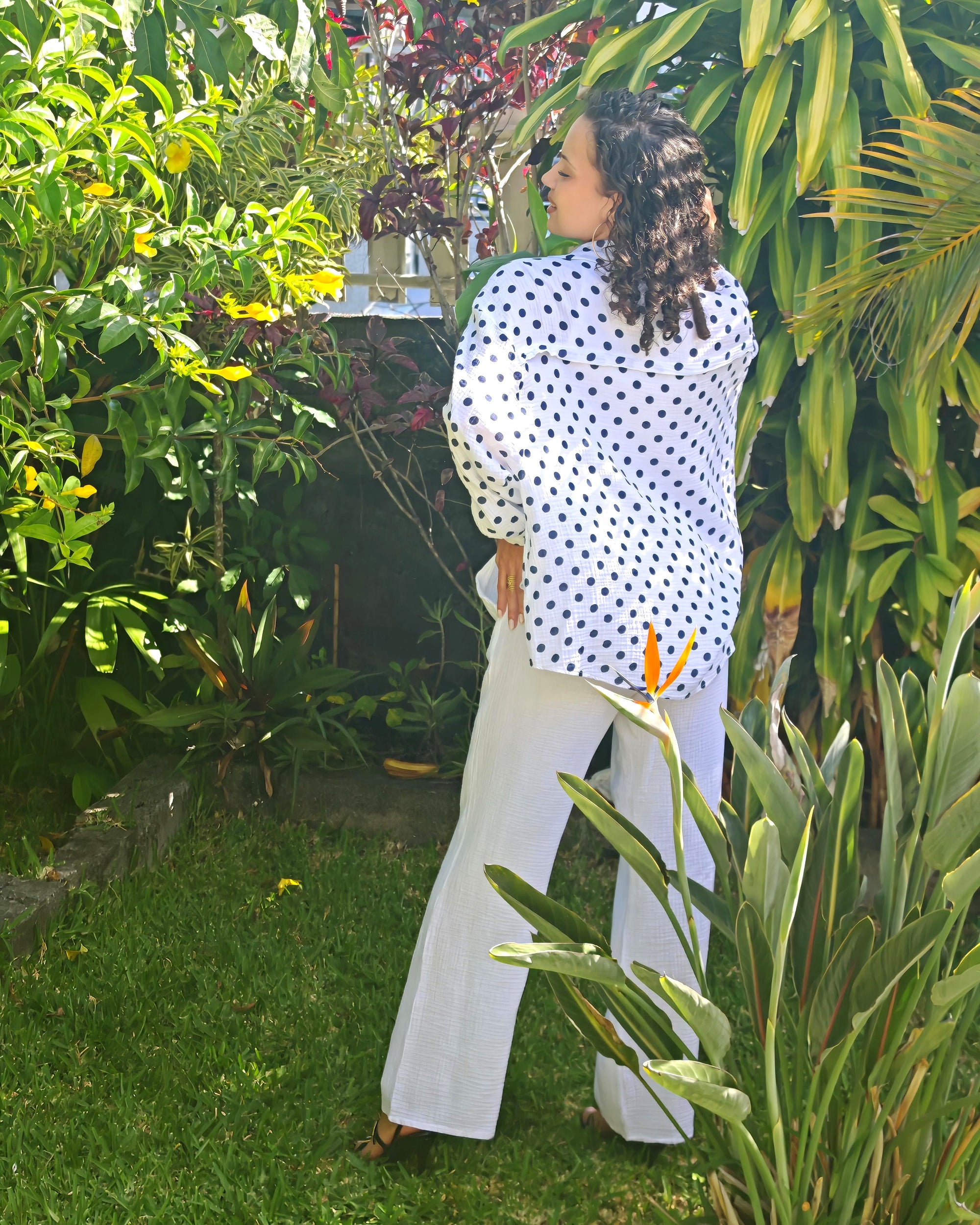 Pantalon fluide gaze de coton