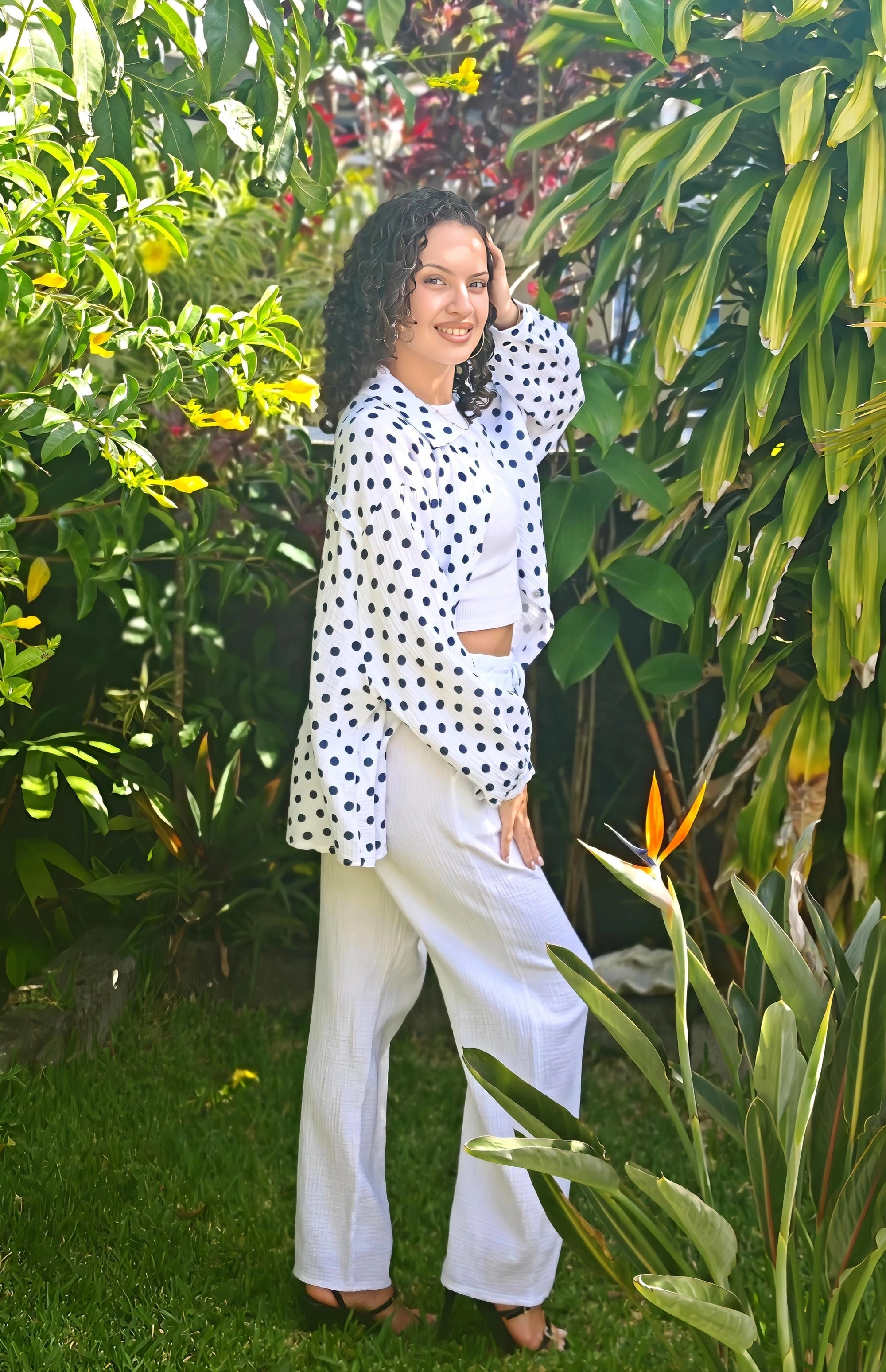 Pantalon fluide gaze de coton