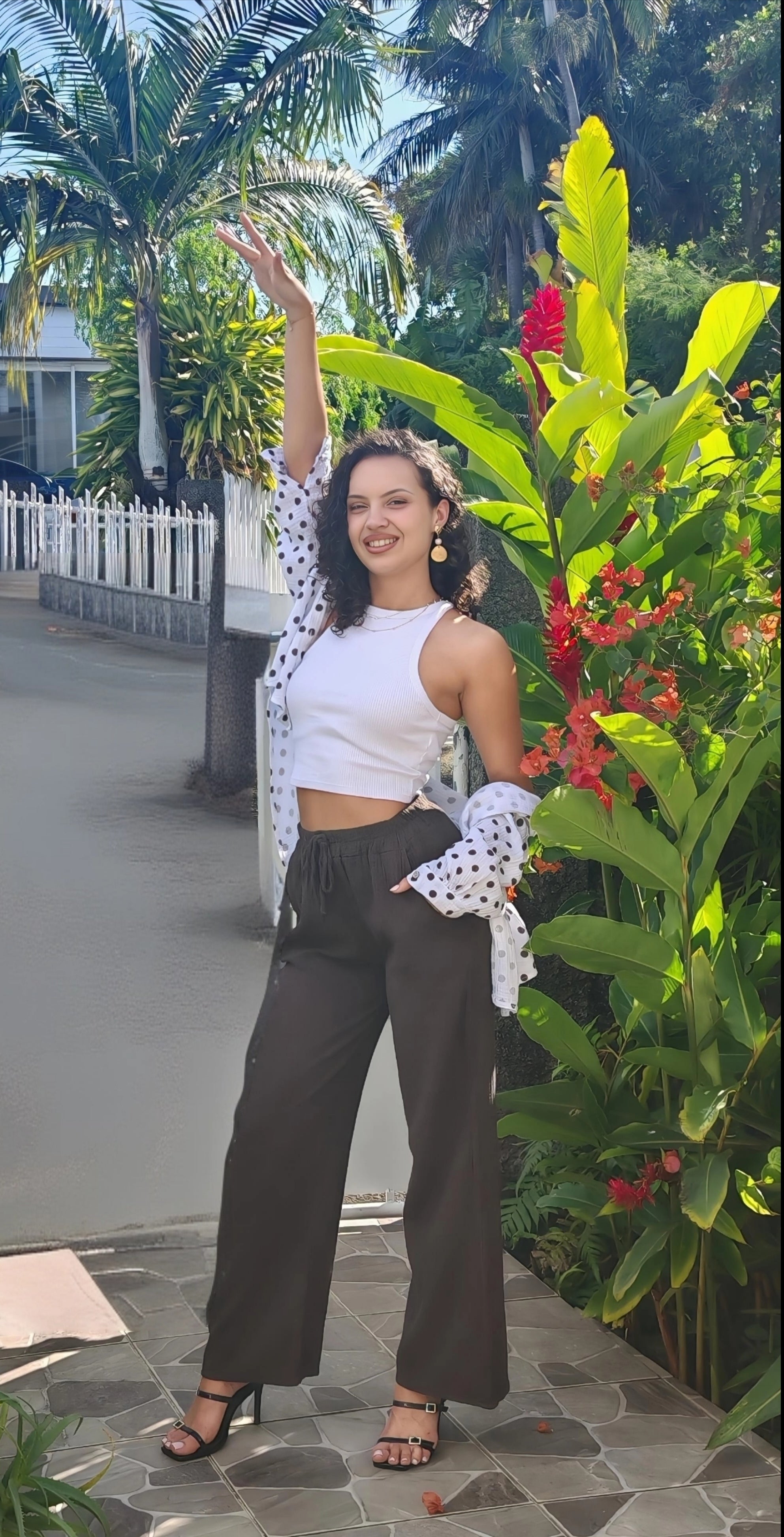 Pantalon fluide gaze de coton