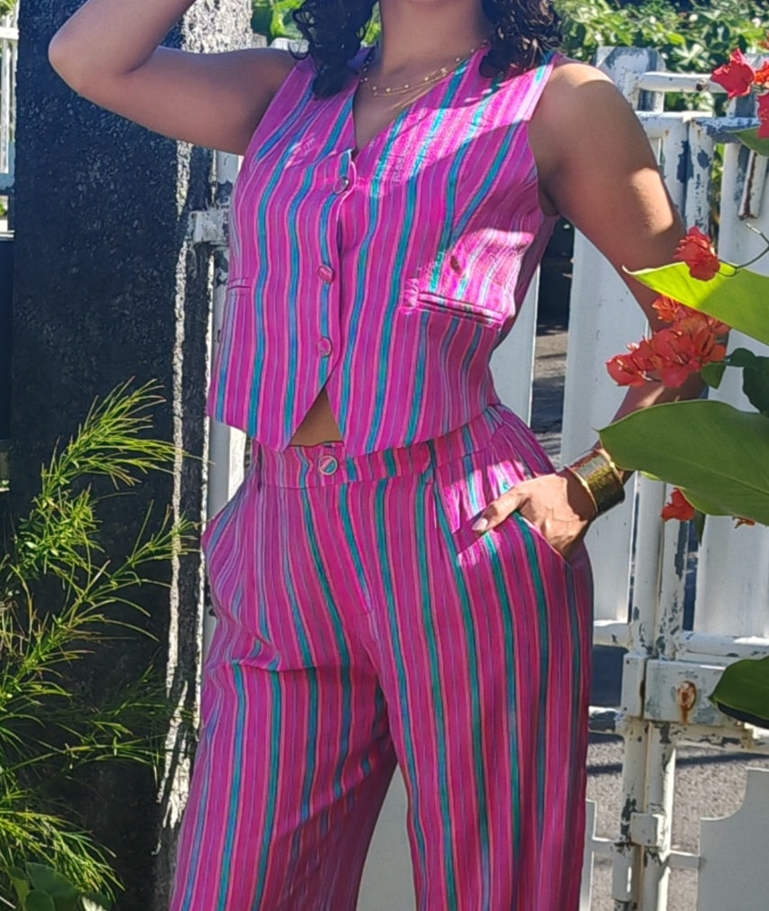 Ensemble rayé